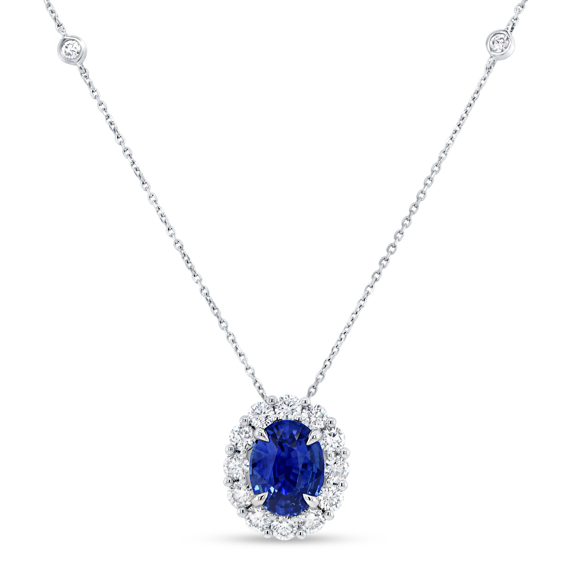 Pendant blue store sapphire